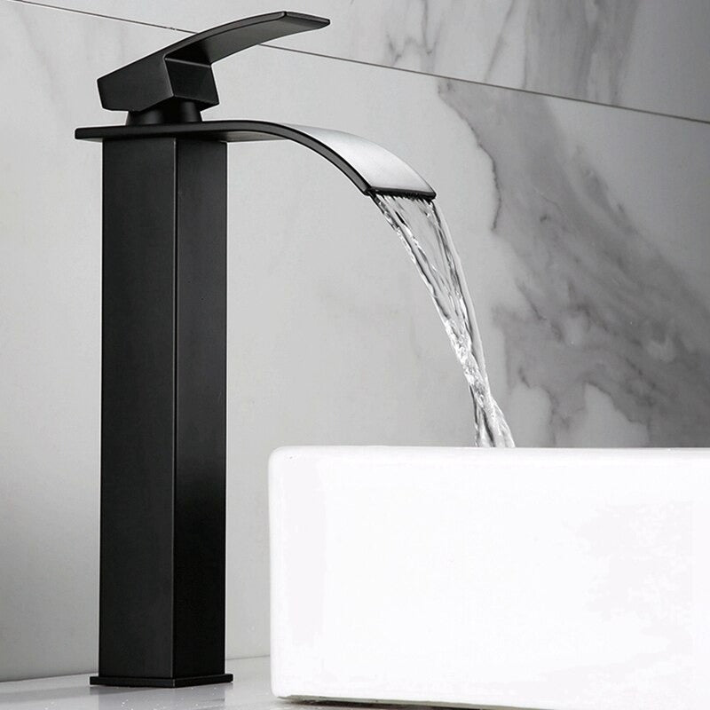A Black Waterfall Faucet Image