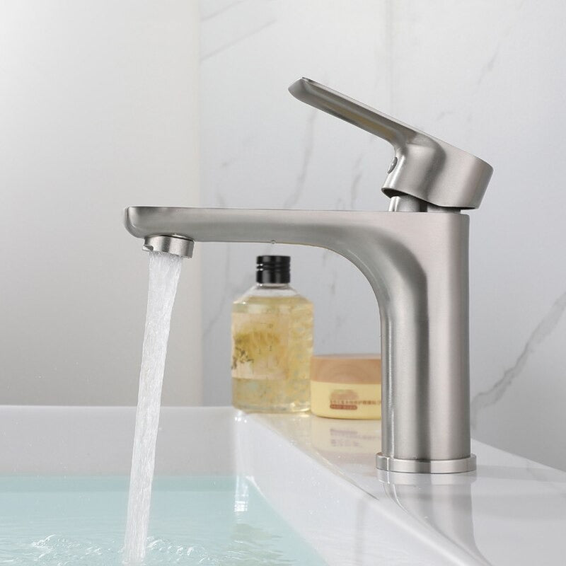 A Single-Handle Bathroom Sink Faucet Image