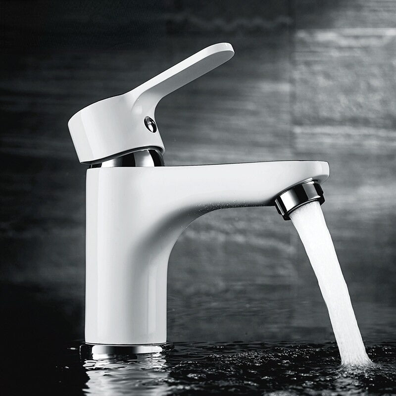 A Chrome Bathroom Sink Faucet Image
