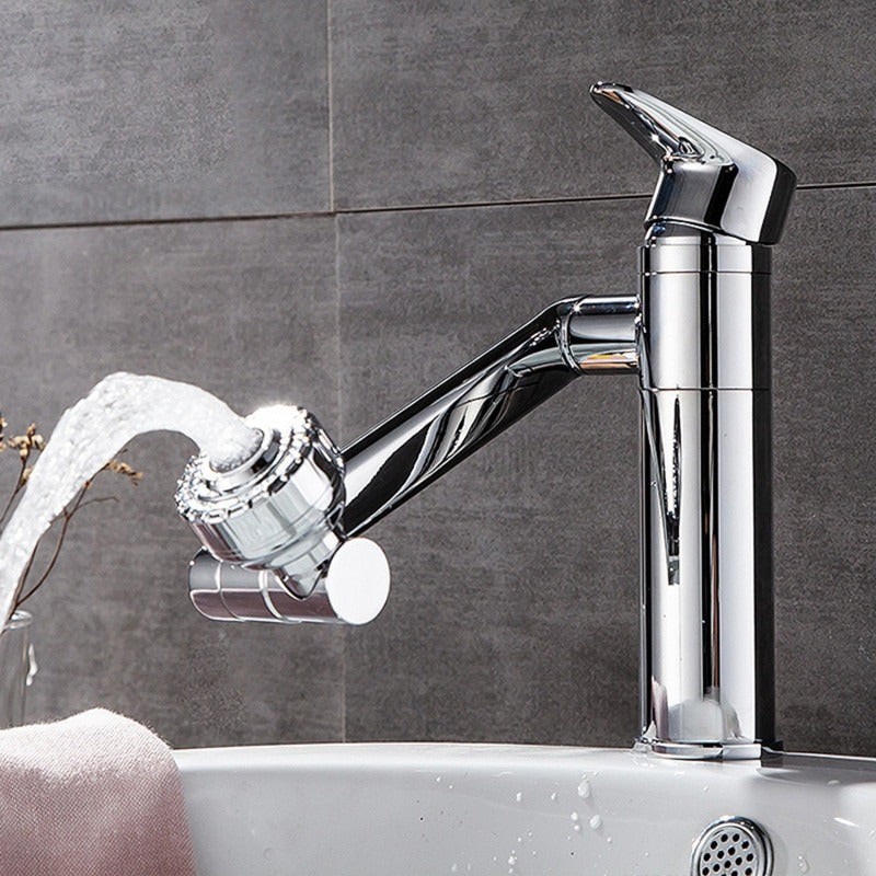 A Chrome Bathroom Sink Faucet Image