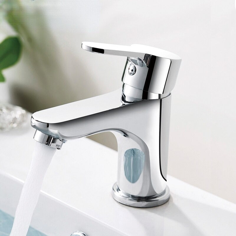 A Single-Handle Bathroom Sink Faucet Image