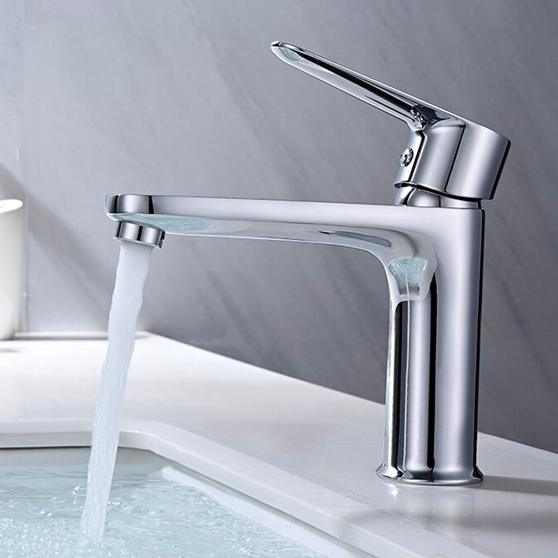 A Single-Handle Bathroom Sink Faucet Image
