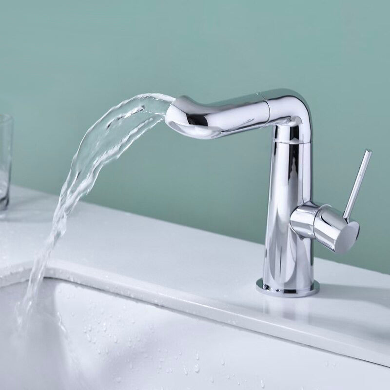 A Swivel-Spout Bathroom Sink Faucet Image
