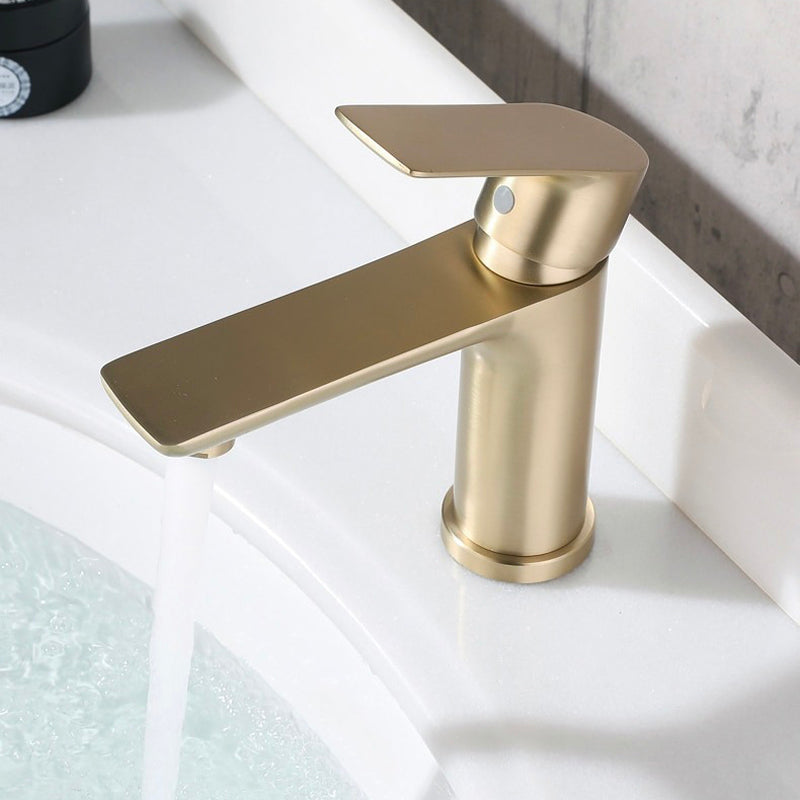 A Single-Handle Bathroom Sink Faucet Image