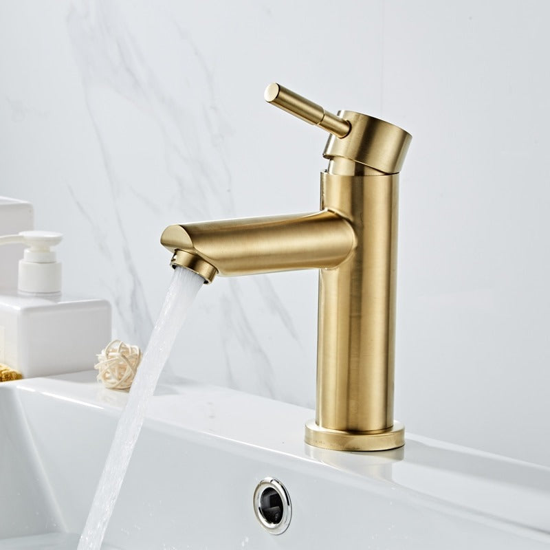 A Single-Handle Bathroom Sink Faucet Image