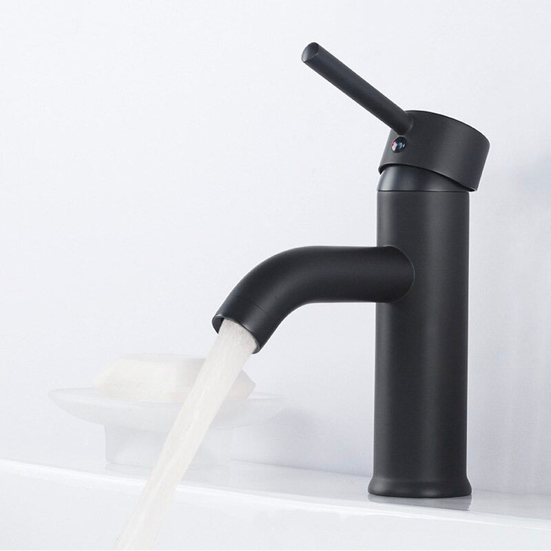 A Single-Handle Bathroom Sink Faucet Image