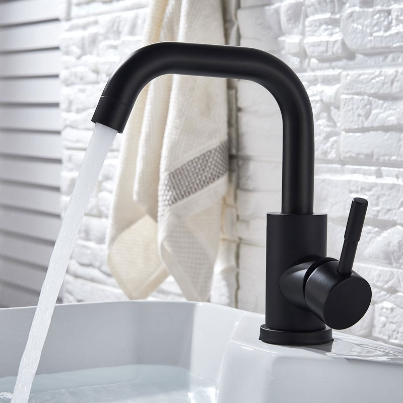 A Gooseneck Bathroom Sink Faucet Image