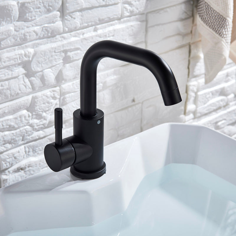 A Black Bathroom Sink Faucet Image