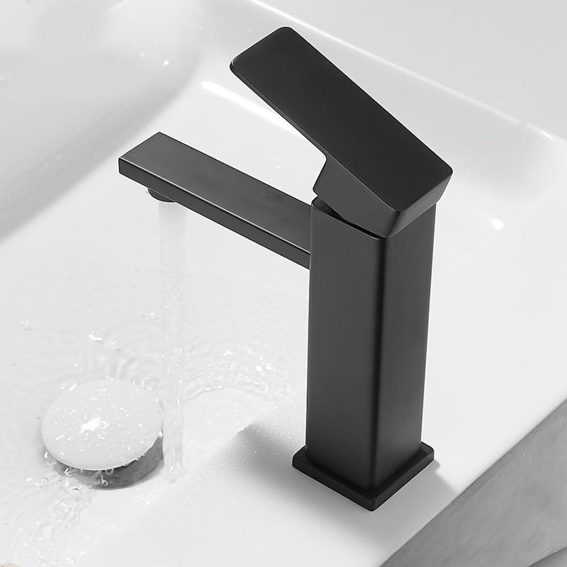 A Matte Black Bathroom Sink Faucet Image