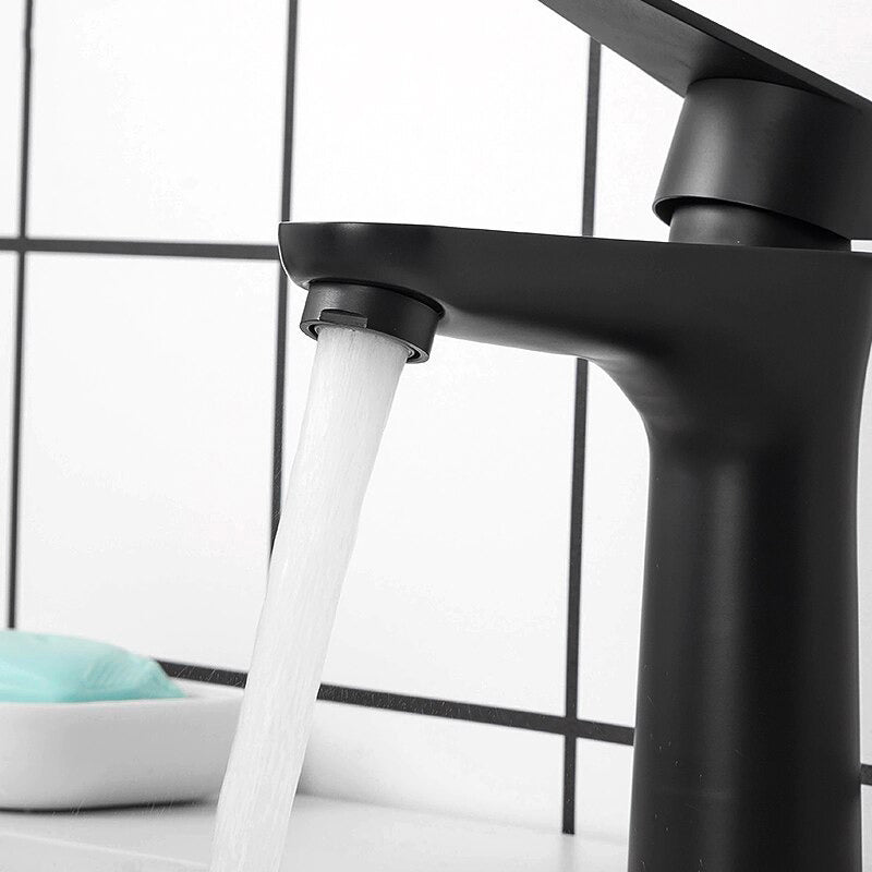 A Single-Handle Bathroom Sink Faucet Image