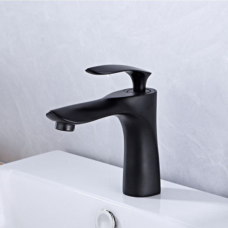 A Single-Handle Bathroom Sink Faucet Image