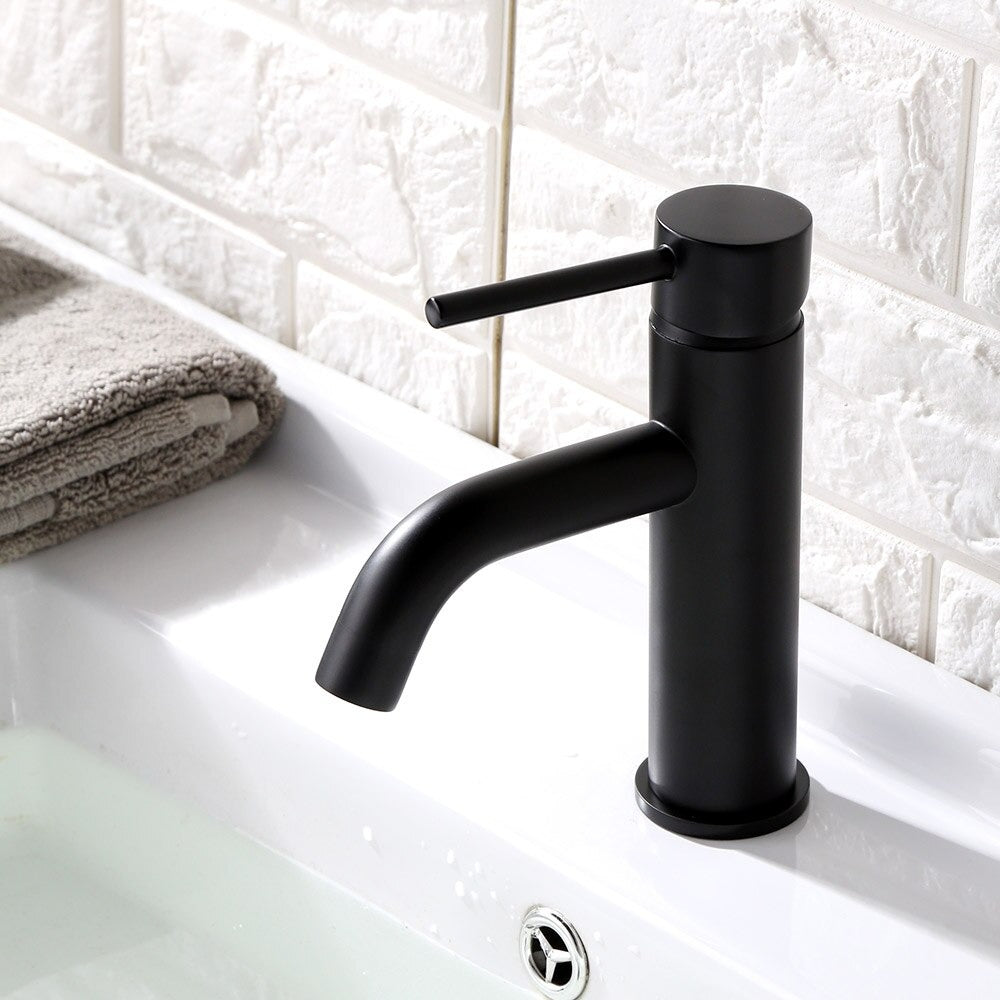 A Single-Handle Bathroom Sink Faucet Image