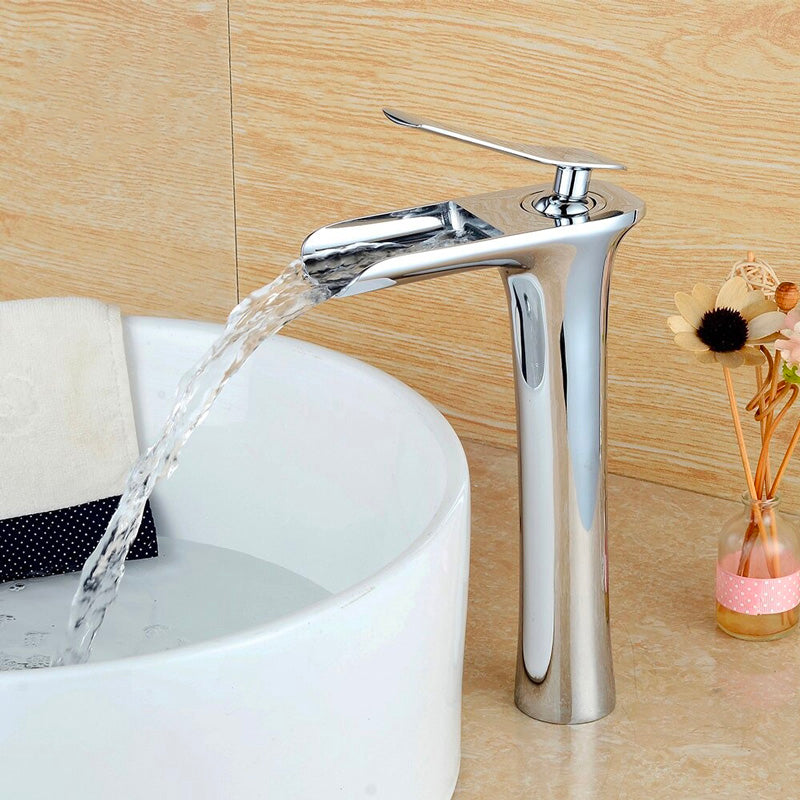 A Chrome Waterfall Faucet Image