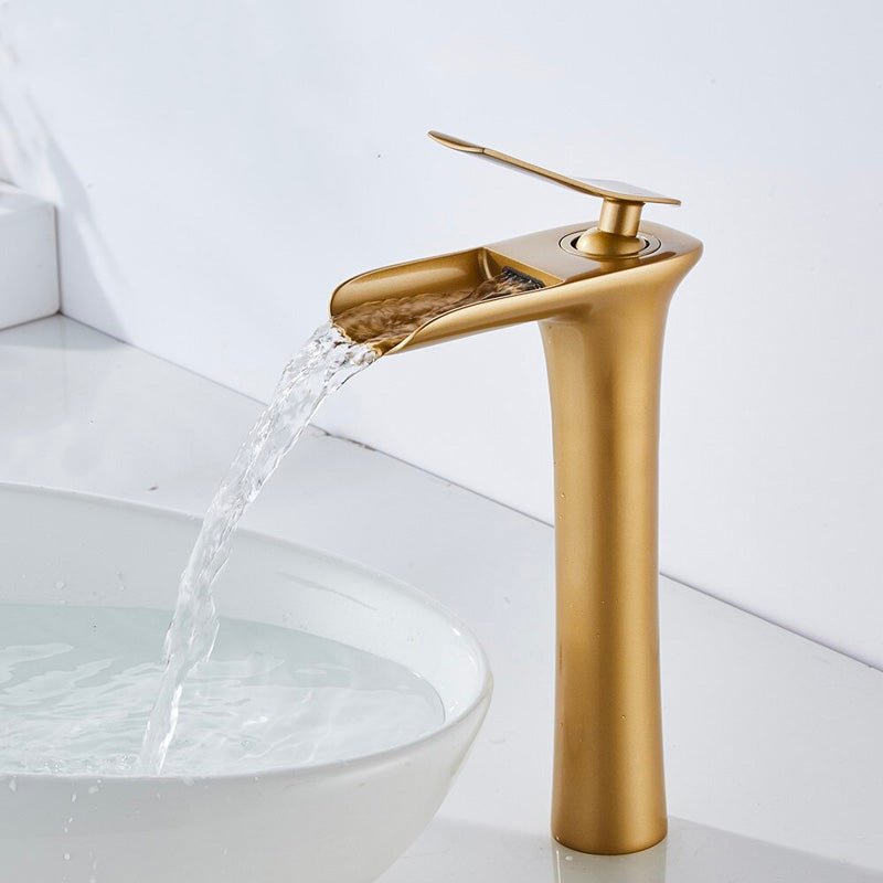 A Gold Waterfall Faucet Image