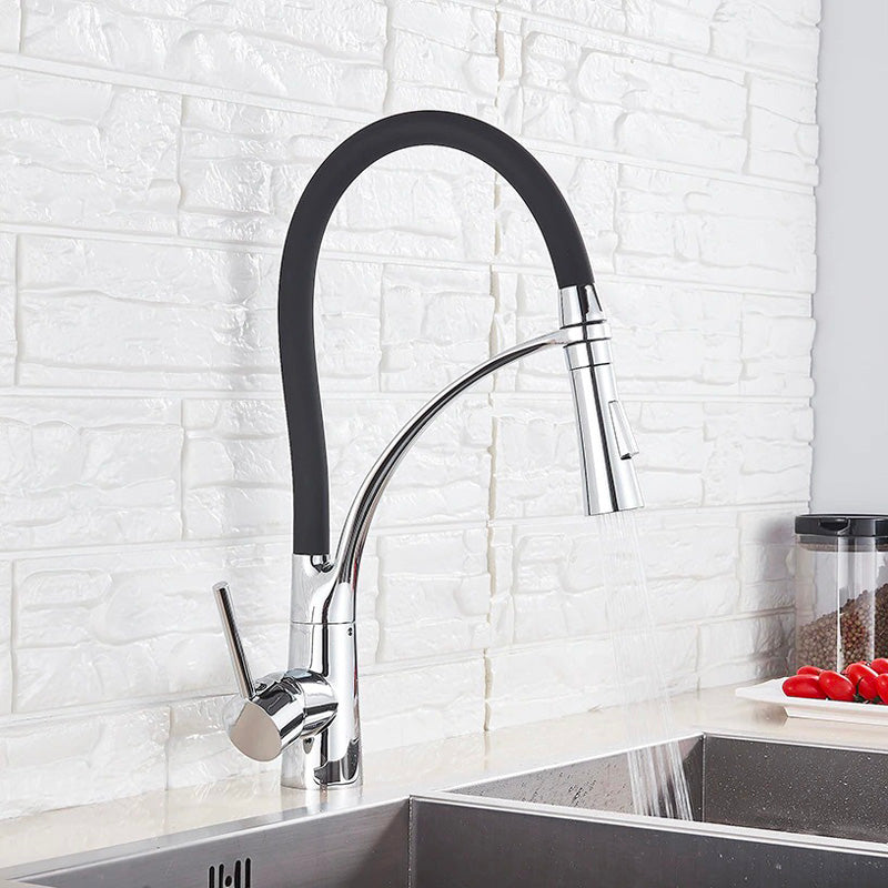 A Premium Chrome Kitchen Faucet Image