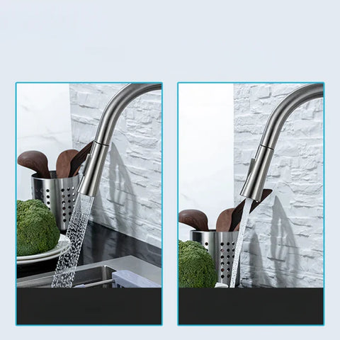 Matte Black Sensor Pull-Down Kitchen Faucet Image