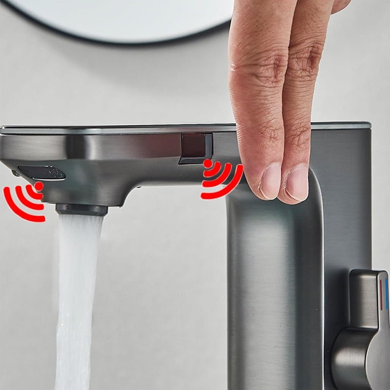Smart Sensor Faucet with Digital Temp & Hand Dryer Image