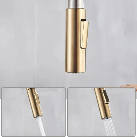 High Arc Chrome Kitchen Faucet with Pull-Down Spray Image