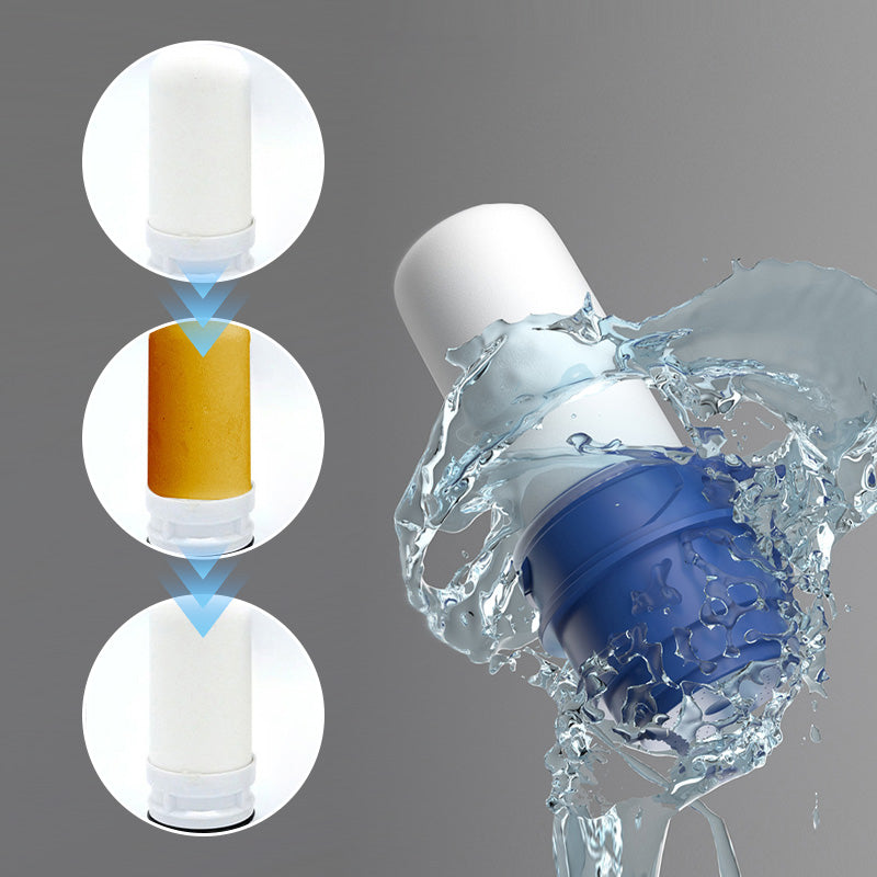 Modern Dual Spray Faucet Filter with Clear Housing